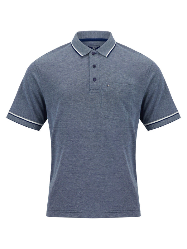 Daniel Grahame Drifter Short Sleeve Polo Shirt - Blue