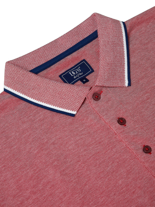 Daniel Grahame Drifter Short Sleeve Polo Shirt - Red