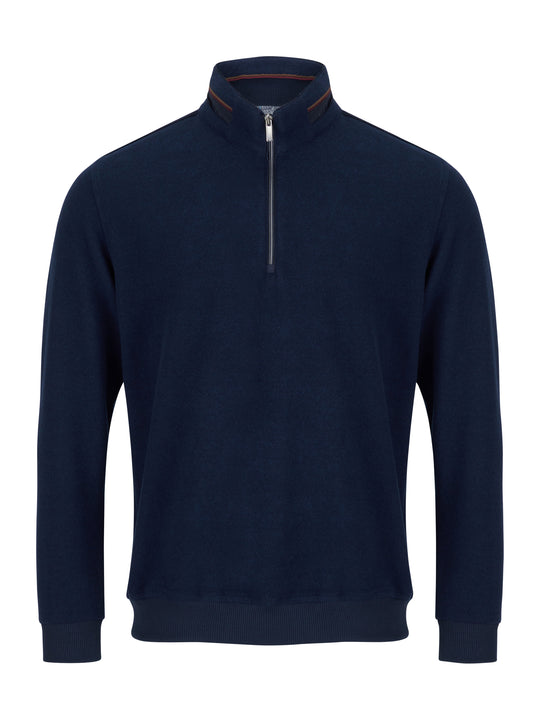 Daniel Grahame Half Zip Top Navy [Size XXXL]