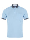 Daniel Grahame Short Sleeve Polo Shirt Light Blue