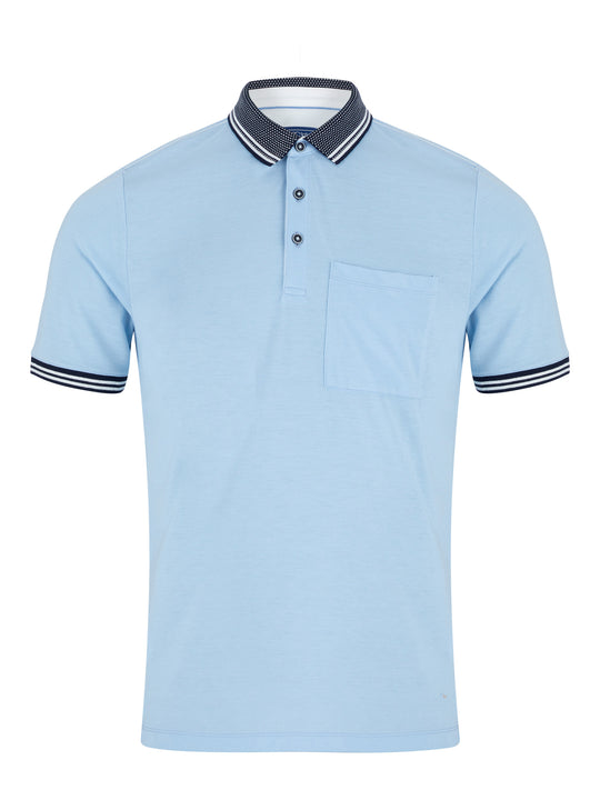 Daniel Grahame Short Sleeve Polo Shirt - Light Blue [Size M]