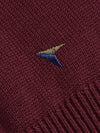 Daniel Grahame Long Sleeve V-Neck Sweater - Raspberry