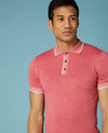 Remus Uomo Knitted Polo - Pink
