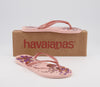 Havaianas Slim Organic Flip Flops - Ballet Rose / Pink Retro / Metallic