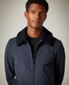 Remus Uomo Flight Jacket - Navy (Detachable collar)