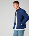 Remus Uomo Quilted Casual Jacket - Blue 80306-27 [Size M]