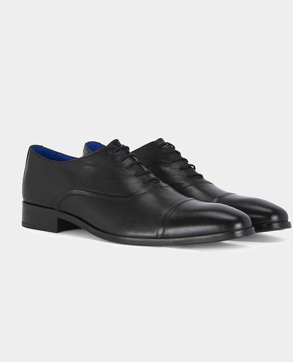 Remus Uomo Leather Dress Shoe - Black [Size 7]