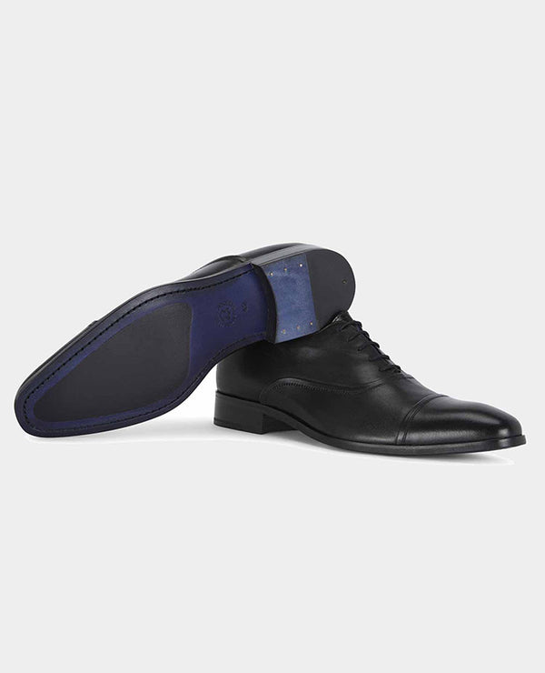 Remus Uomo Leather Dress Shoe - Black [Size 7]