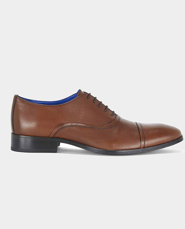 Remus Uomo Leather Dress Shoe - Polleat Brown [Size 7]