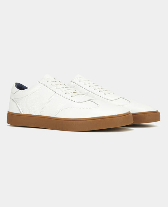 Remus Uomo Leather Trainers - White [Size 8]