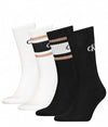 Calvin Klein Mens Socks 4 Pack Sport Logo Tin Giftbox - Black Combo