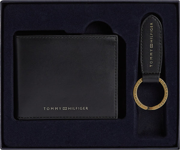 Tommy Hilfiger GP Mini CC Wallet & Key Fob - Black
