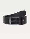 Tommy Hilfiger GP Adan Leather 3.5 Belt - Black