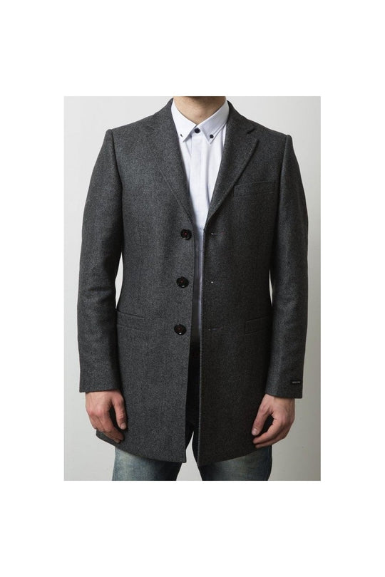 Remus Uomo Bowden Wool Coat - Grey [#90098/07) [Size 40]