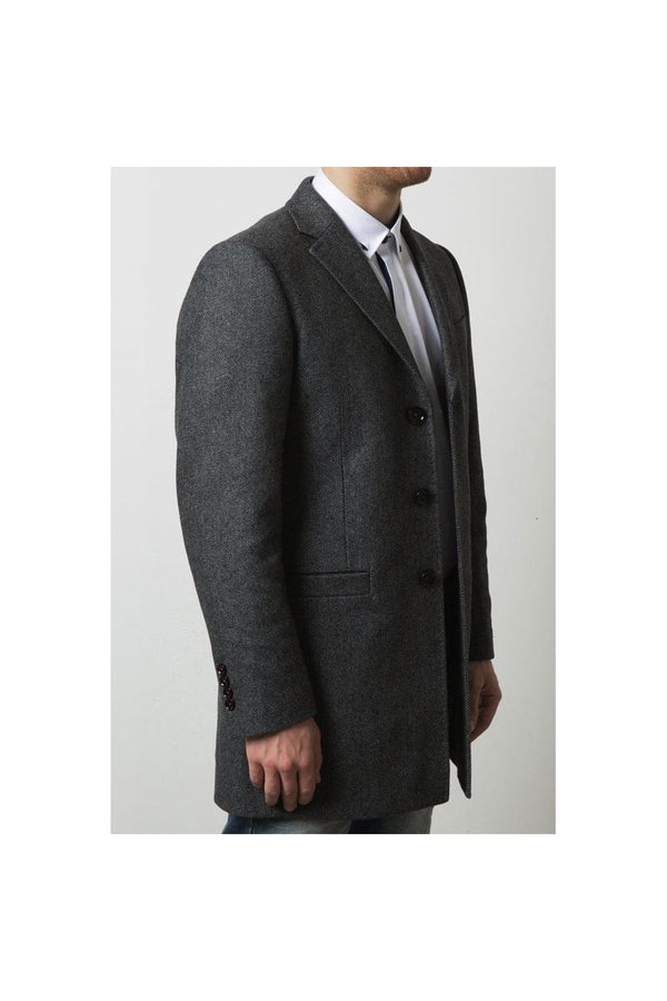 Remus Uomo Bowden Wool Coat - Grey [#90098/07]