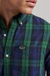 Superdry Vintage Merchant Shirt - Chancery Check Green