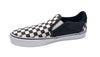Vans Mens Asher Deluxe Checkerboard (Washed Check) - Black / White