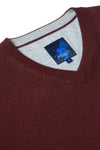 Benetti V-Neck Knit - Ruby