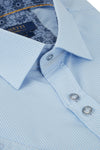 Benetti David Short Sleeve Shirt - Sky [Size XL]