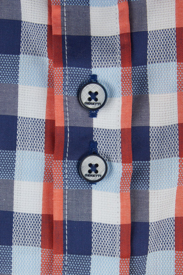 Benetti Drew Short Sleeve Shirt - Rust [Size M]