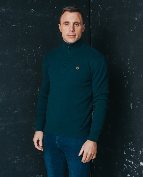 Tommy Bowe XV Kings Unione Half Zip - Jaded Mix