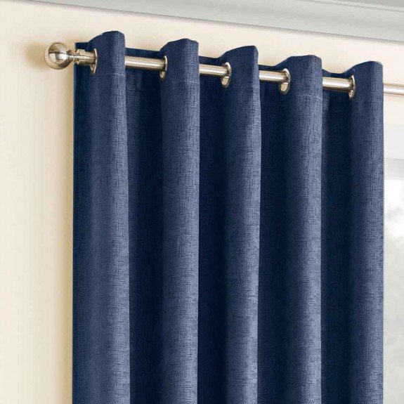 Enhanced Living Ready Made Blockout Thermal Curtains - Navy