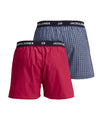 Jack & Jones Check Woven Trunks 2 Pack