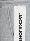 Jack & Jones Logo Blocking Sweat Shorts - Light Grey Melange