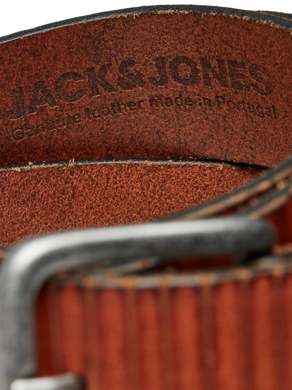Jack & Jones Royale Leather Belt - Cognac
