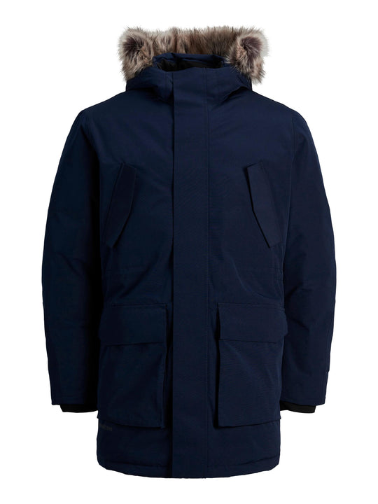 Jack & Jones Meyland Parka Jacket - Navy Blazer