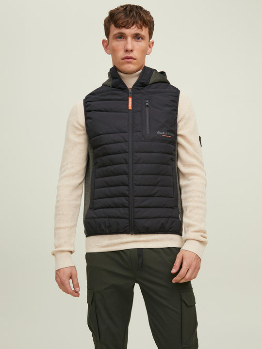 Jack & Jones Berg Hybrid Bodywarmer - Forest Night [Size XL]