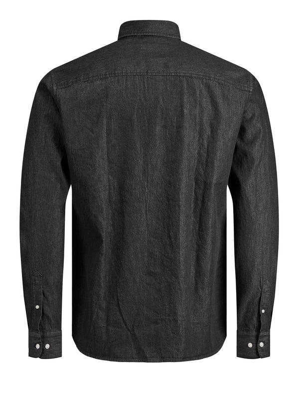 Jack & Jones Boys Plain Denim Shirt - Black Denim