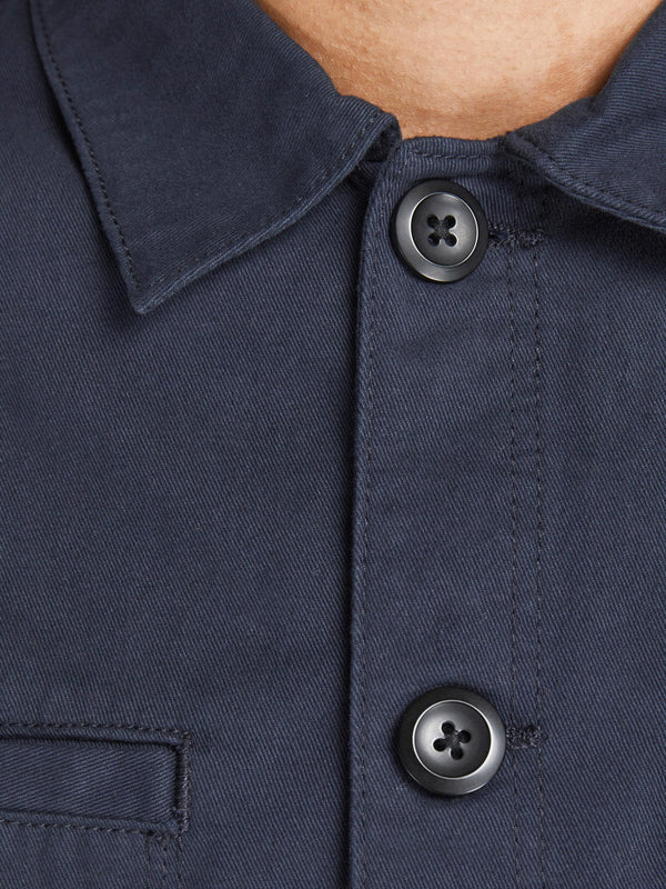 Jack & Jones Ben Classic Overshirt Long Sleeve - Navy Blazer