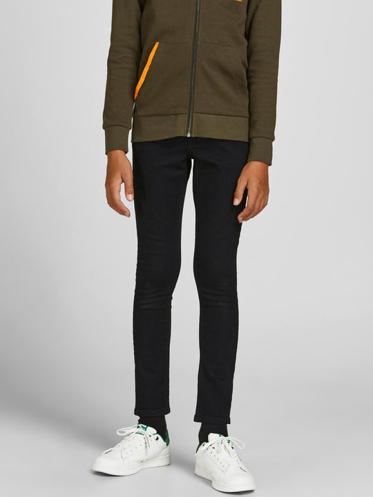Jack & Jones Boys Dan 829 Skinny Fit Jeans - Black Denim
