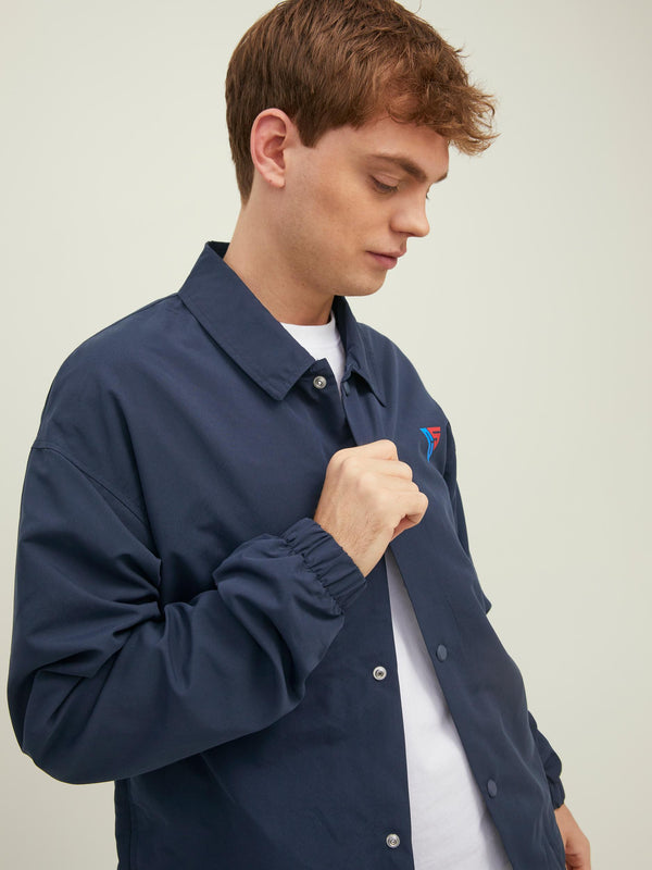 Jack & Jones Sports Coach Jacket - Navy Blazer