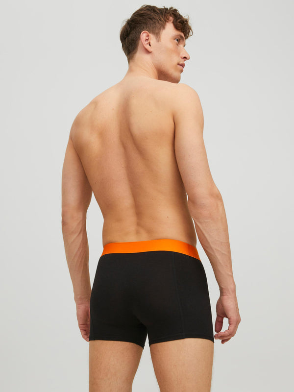 Jack & Jones Hawaiian Bamboo 3 Pack Trunks - Black