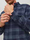 Jack & Jones Cor Flannel Check Shirt - Navy Blazer