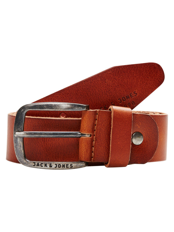 Jack & Jones Paul Leather Belt - Mocha Bisque