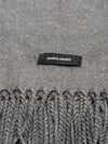Jack & Jones Solid Woven Scarf - Grey Melange