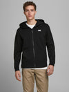 Jack & Jones Air Sweat Zip Hood - Black