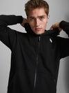 Jack & Jones Air Sweat Zip Hood - Black