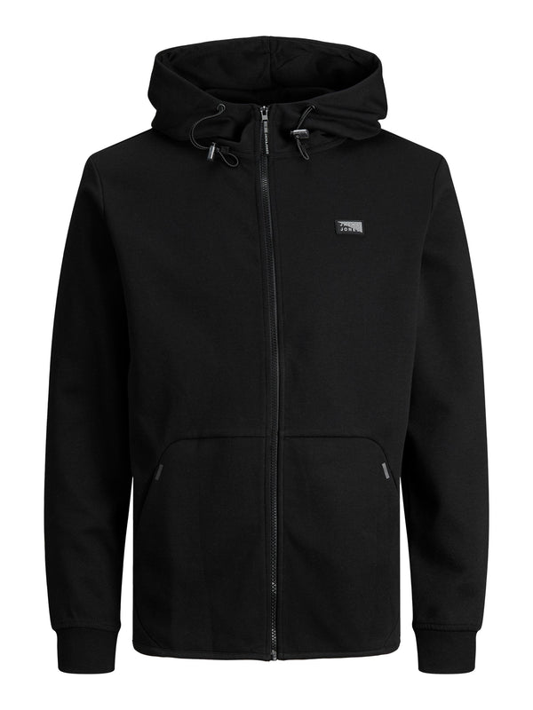 Jack & Jones Air Sweat Zip Hood - Black