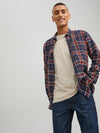 Jack & Jones Classic Check Long Sleeve Shirt - Hawaiian Sunset