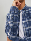 Jack & Jones Classic Check Shirt AU22 - Navy Blazer