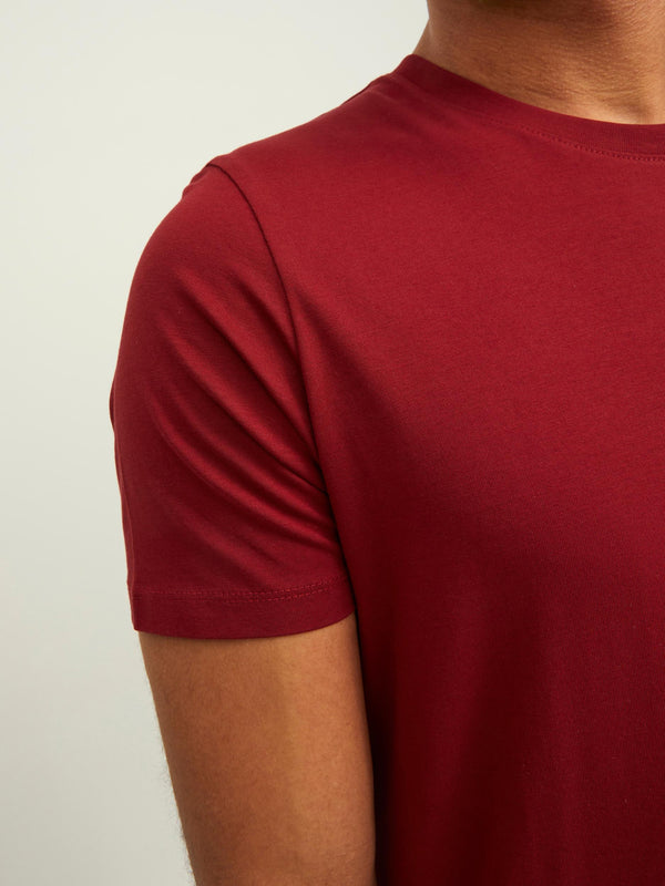 Jack & Jones Organic Basic T-Shirt - Red Dahlia