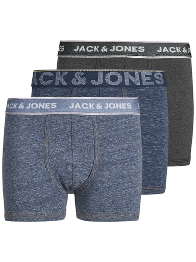 Jack & Jones Boys Denim 3 Pack Trunk - Navy Mix [Age 8/128]