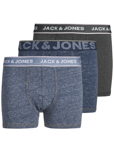 Jack & Jones Boys Denim 3 Pack Trunk - Navy Mix{Age 8  128}