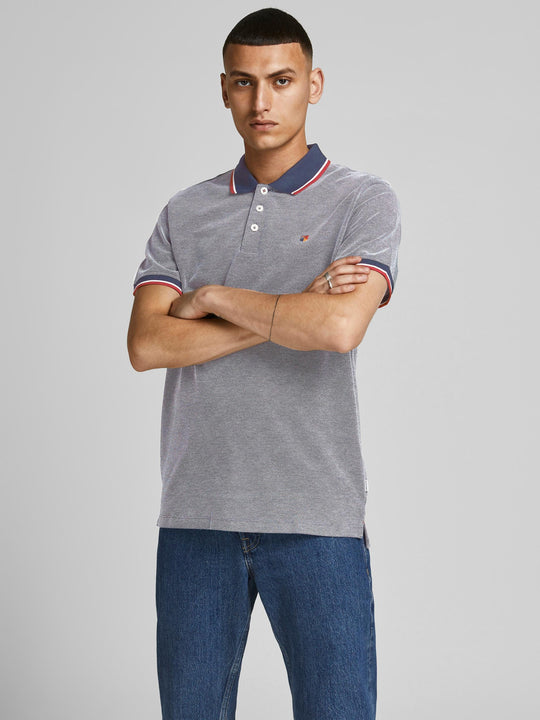 Jack and Jones Bluwin Polo Short Sleeve - Mood Indigo