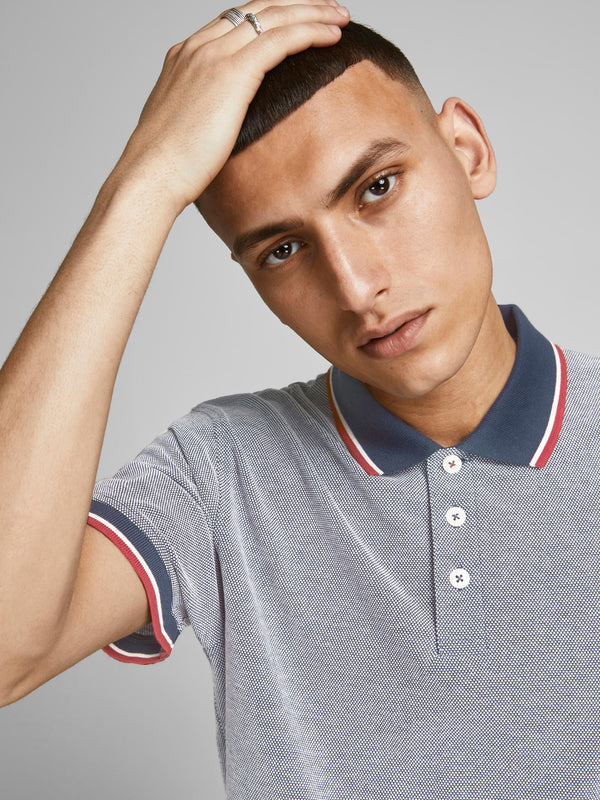 Jack and Jones Bluwin Polo Short Sleeve - Mood Indigo