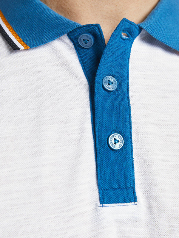 Jack & Jones Charming Turk Polo Short Sleeve - White [ Size XL]